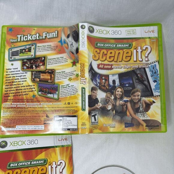 Scene It? Box Office Smash! (Microsoft Xbox 360) Complete FAST SHIPPING! - Picture 2 of 6